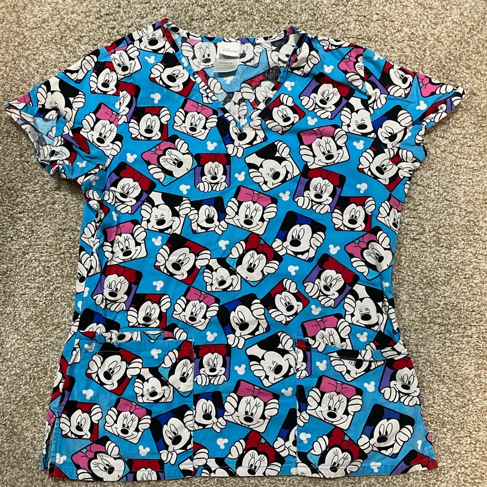 Minnie Mouse Scrub Top